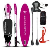 SEACOASTAR SEAKING CARBON-SET (325x80x15) Double-Layer SUP Paddelboard pink