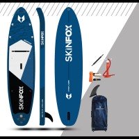 SKINFOX SEAPIKE CARBON-SET (335x78x15)  4-TECH L-CORE SUP Paddelboard blau Blau Board,Bag,Pumpe